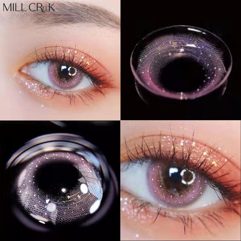 Contact Lenses For Eyes yearly one Pair Myopia Colored Lenses Soft Eye