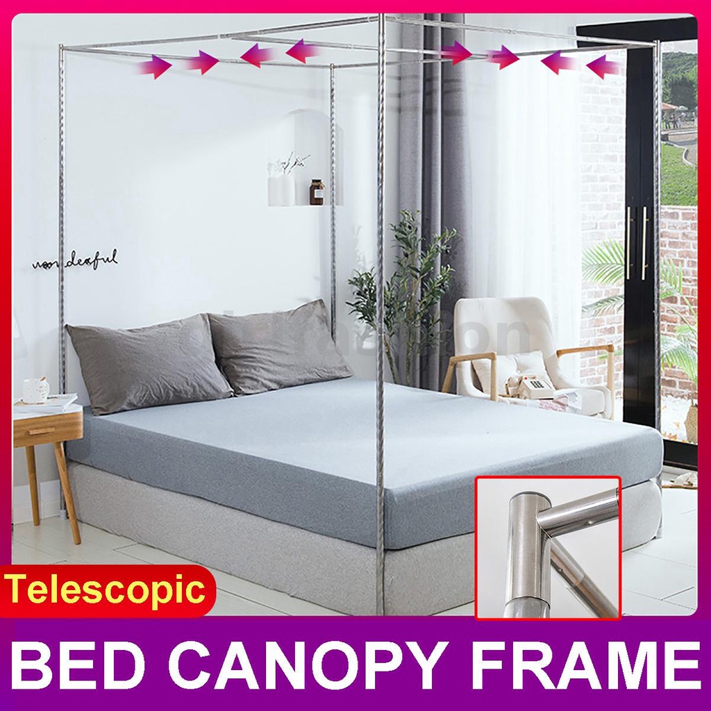 4 Corner Post Bed Canopy Mosquito Netting Bracket Bed Canopy Support