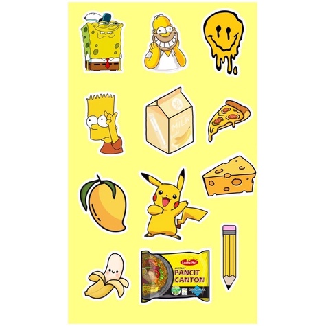 Yellow Aesthetic Stickers | doctorfrikistein.com