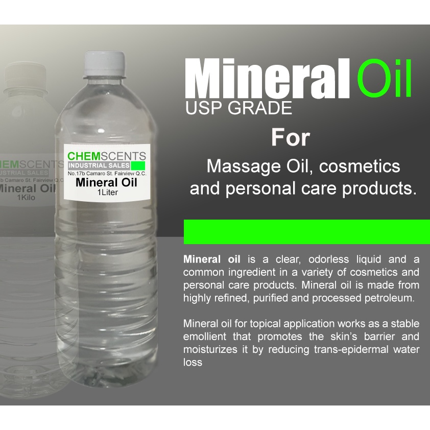 MINERAL OIL 1LITER COMMON INGREDIENTS IN A COSMETICS AND EVEN IN