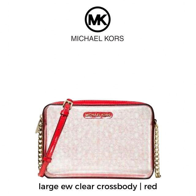 Michael Kors MK Large EW Clear Crossbody Bag | Shopee Philippines