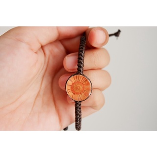 Handmade Epoxy Resin Bracelet ( Sunflower Design) #3