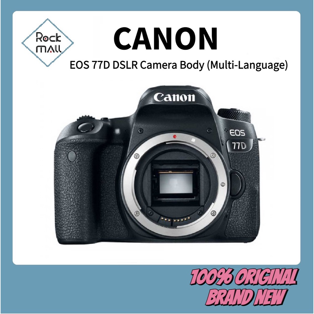 plek Farmacologie De stad Canon EOS 77D DSLR Camera Body Multi-Language ( Free Sandisk 64GB card )  ₱43,255