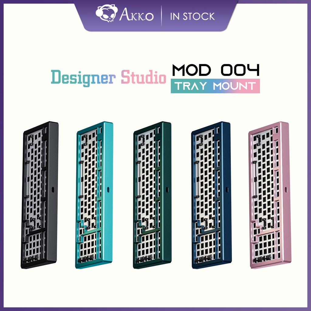 Akko Hot Swappable Custom Mechanical Keyboard DIY Kit, MOD004 with Tray