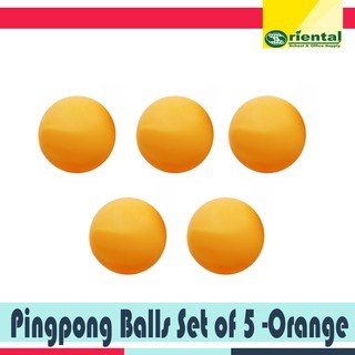 Set of 5 Pingpong Balls in a pack - Color white & Golden Yellow - Lightweight Balls - Sold per pack