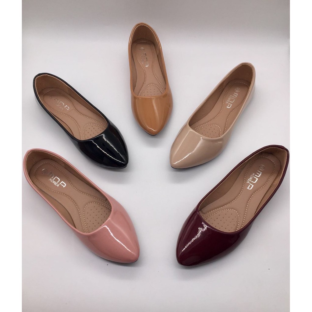 [soso] New Plain Flat Pointed office formal shoes 35-40 | Shopee 