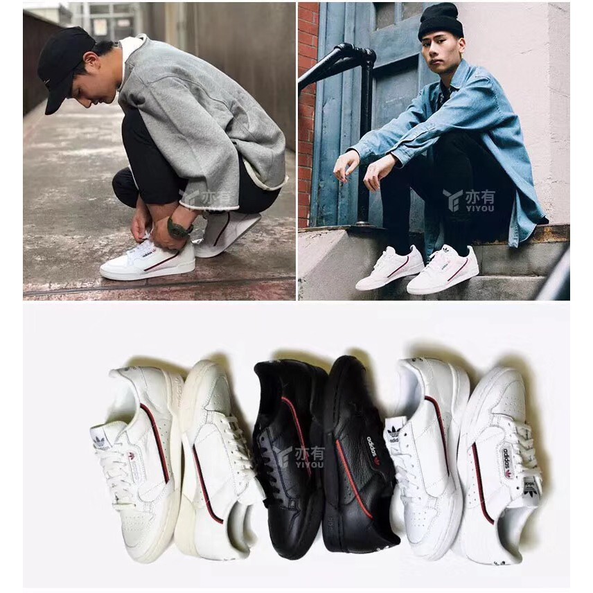 adidas continental 80 men's fashion