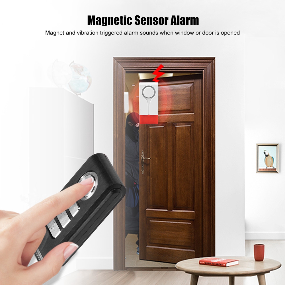 Wireless Door Burglar Alarm Security System Magnetic Sensor
