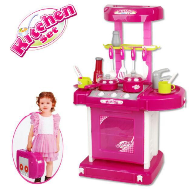 portable toy kitchen set