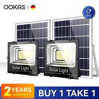 OOKAS Buy 1 take 1 Solar Light Outdoor LED Light Solar Flood Light Waterproof Street Lamp