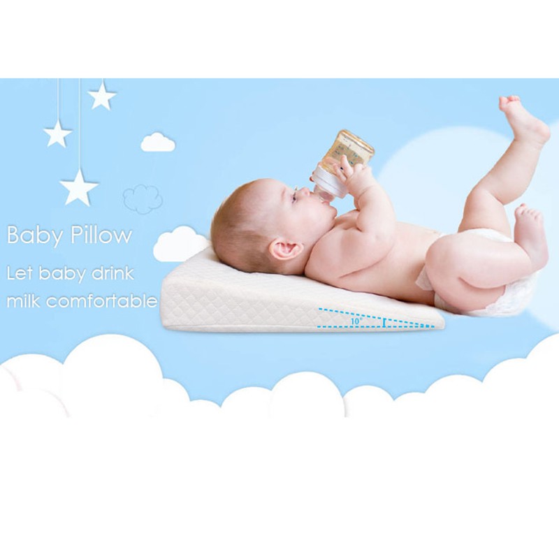 Baby Sleep Pillow Anti Baby Spit Milk Crib Cot Wedge Pillow