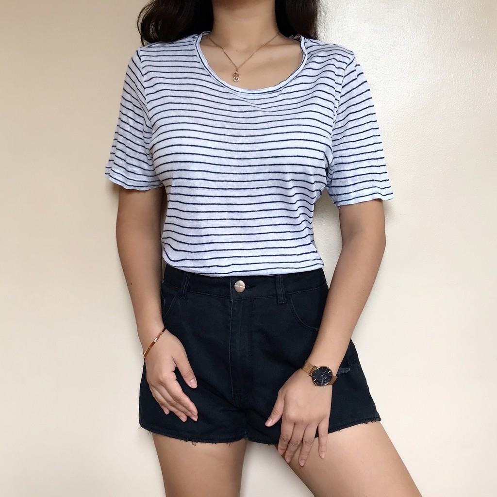 black and white striped shirt philippines