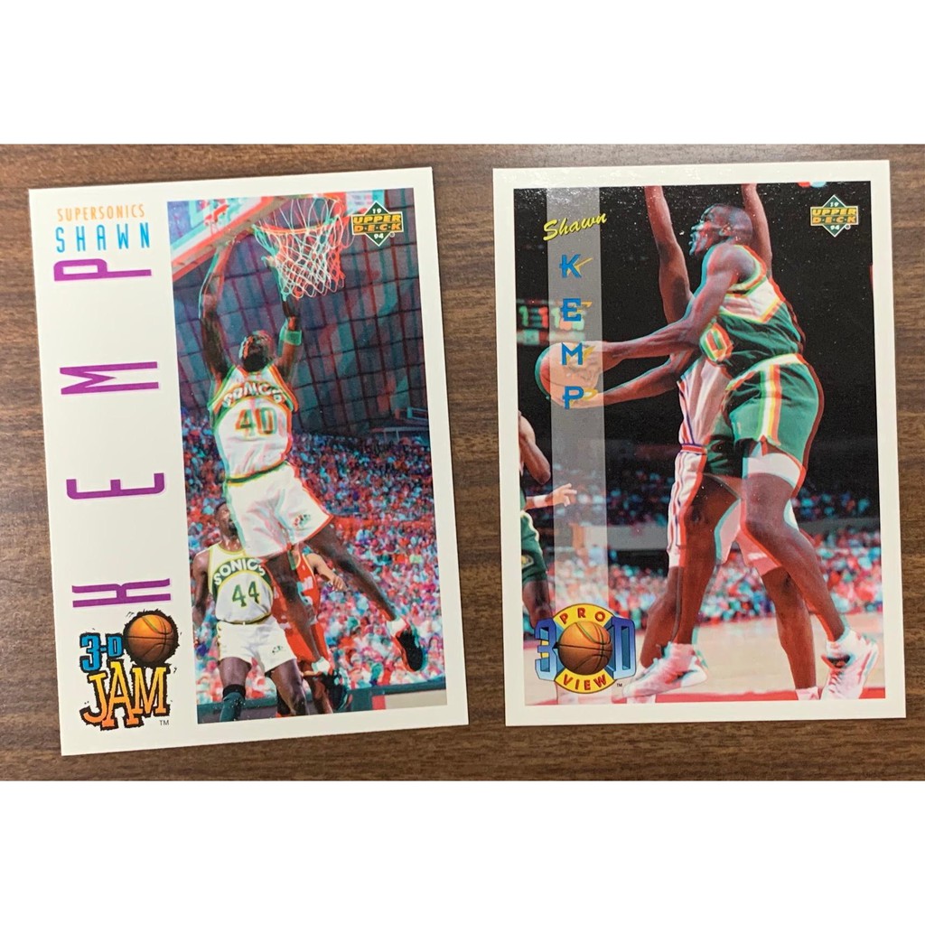 199394 Upper Deck 3D Pro View NBA Basketball Card Shawn Kemp