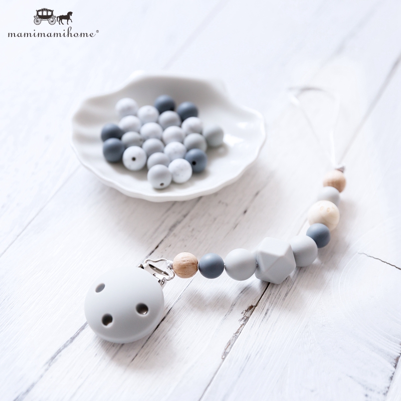 personalized wooden pacifier clip