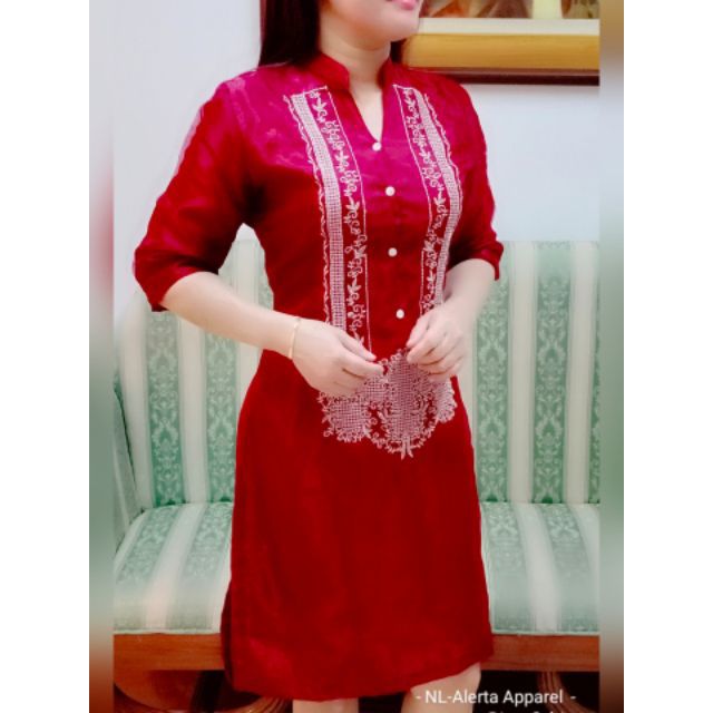 maroon filipiniana