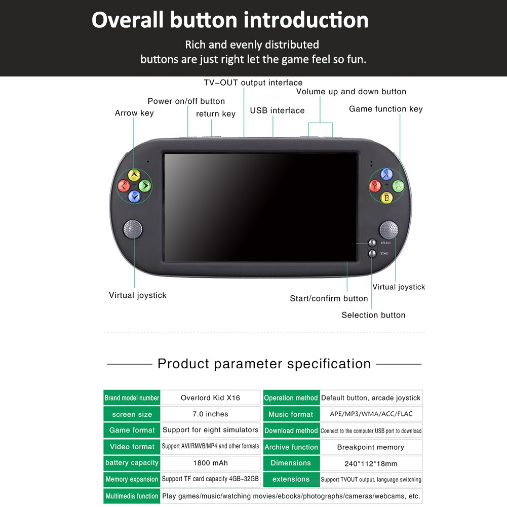 x16 handheld game list