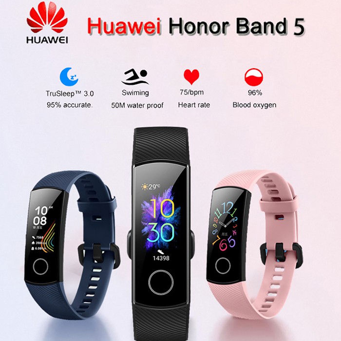 Huawei Honor Band 5 Smart Wristband Color 0.95" Touch ...