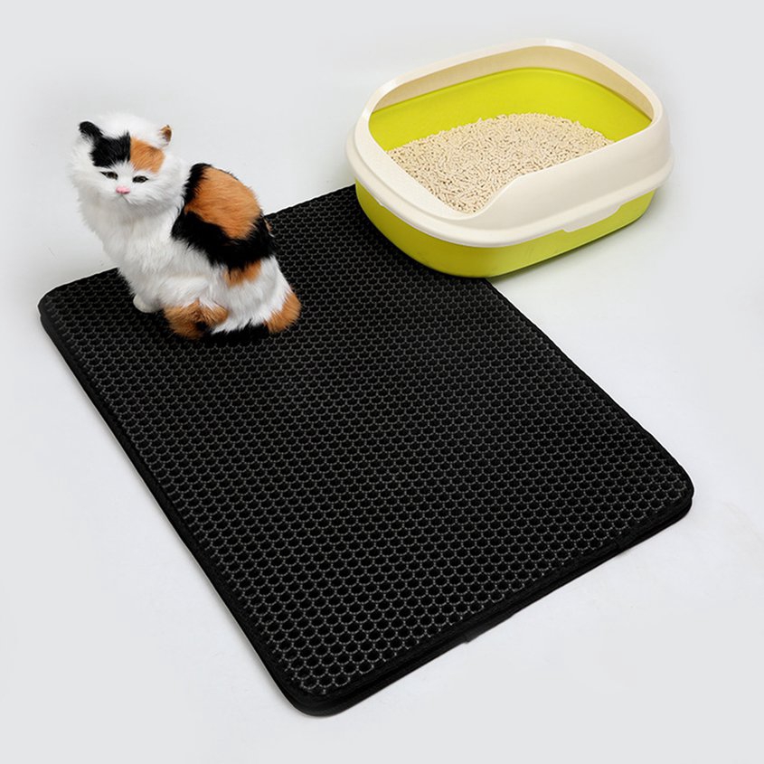 cat sand mat