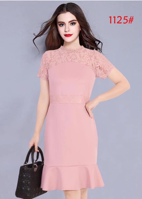 Bsn 1125 Thailand Dress New Design Fashion Elegant Woman Formal Dress Shopee Philippines