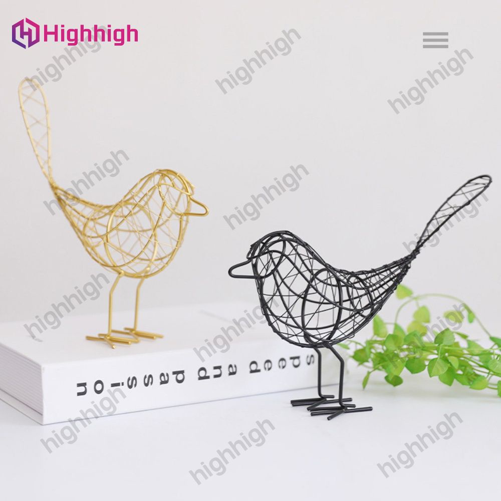 Cod On Hand Iron Bird Figurines Nordic Abstract Statue Animal Home Decoration Accessories Interior Living Room Desk Decor Highhigh Shopee Philippines