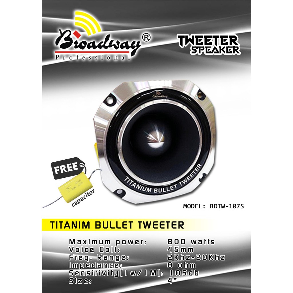4 inch bullet tweeters