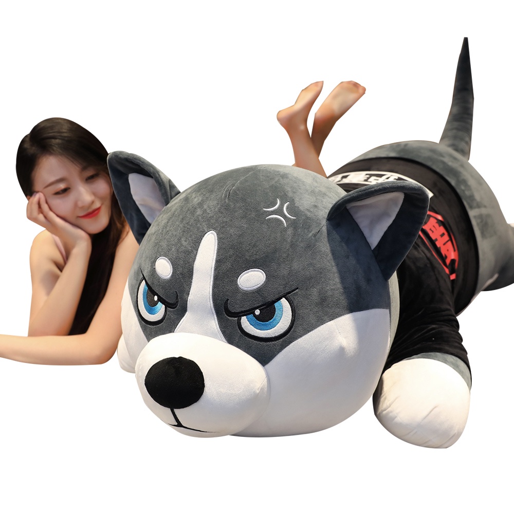 plush toy Husky Plush Toy Erha Pillow Doll Boys and Girls Sleeping on ...