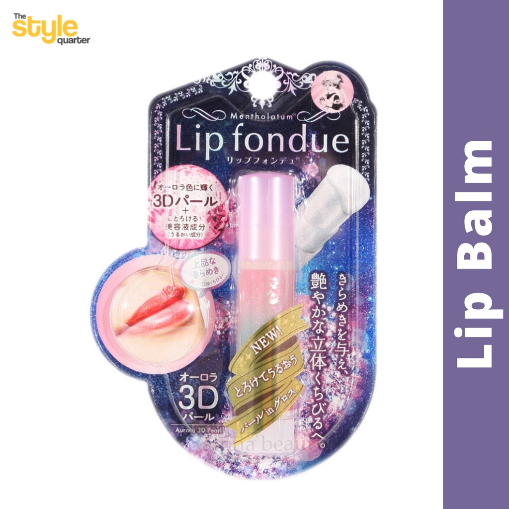 Authentic Rohto Mentholatum Lip Fondue Aurora 3D Pearl | Shopee Philippines