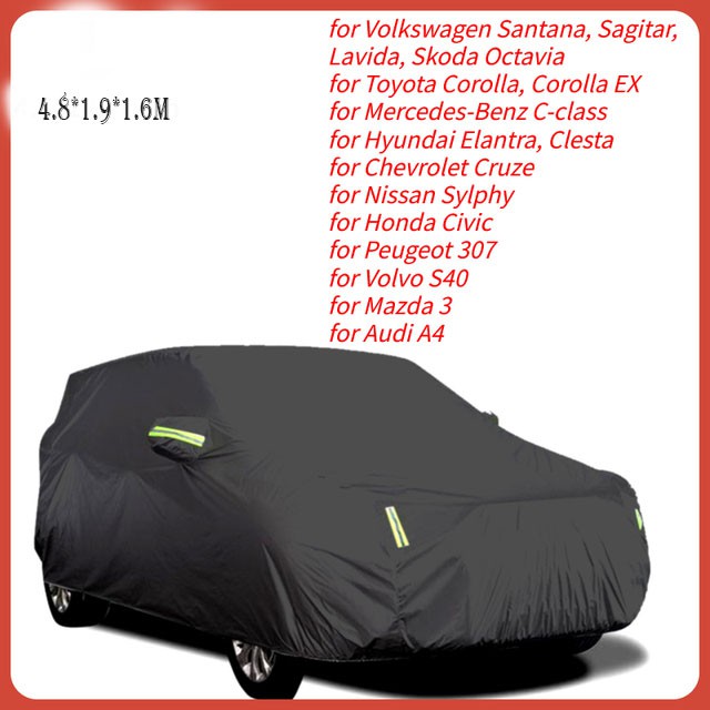 SUV Toyota Innova Car Cover Authentic Polyester 190T Durable Tearproof