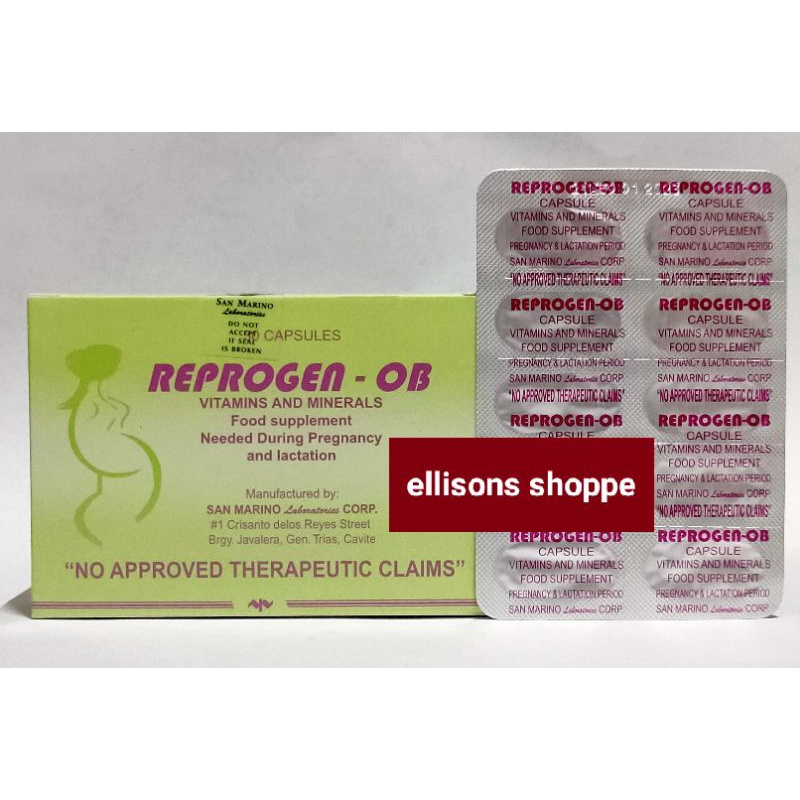 REPROGEN OB Food Supplement for Pregnancy and Lactation VITAMINS AND
