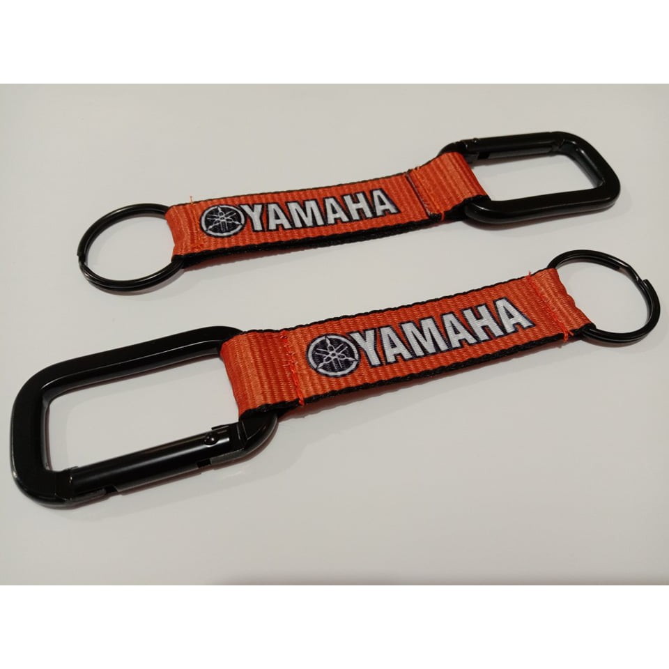Yamaha keyring keychain with wrist strap car logo mens carabiner FOB Black A9 
