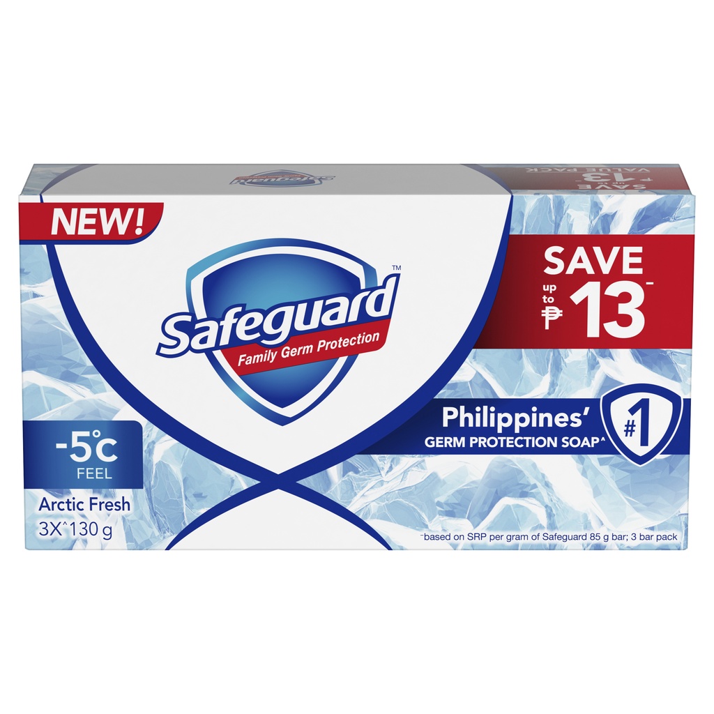 Safeguard Bar Soap Arctic Fresh 3 x 130g Shopee Philippines