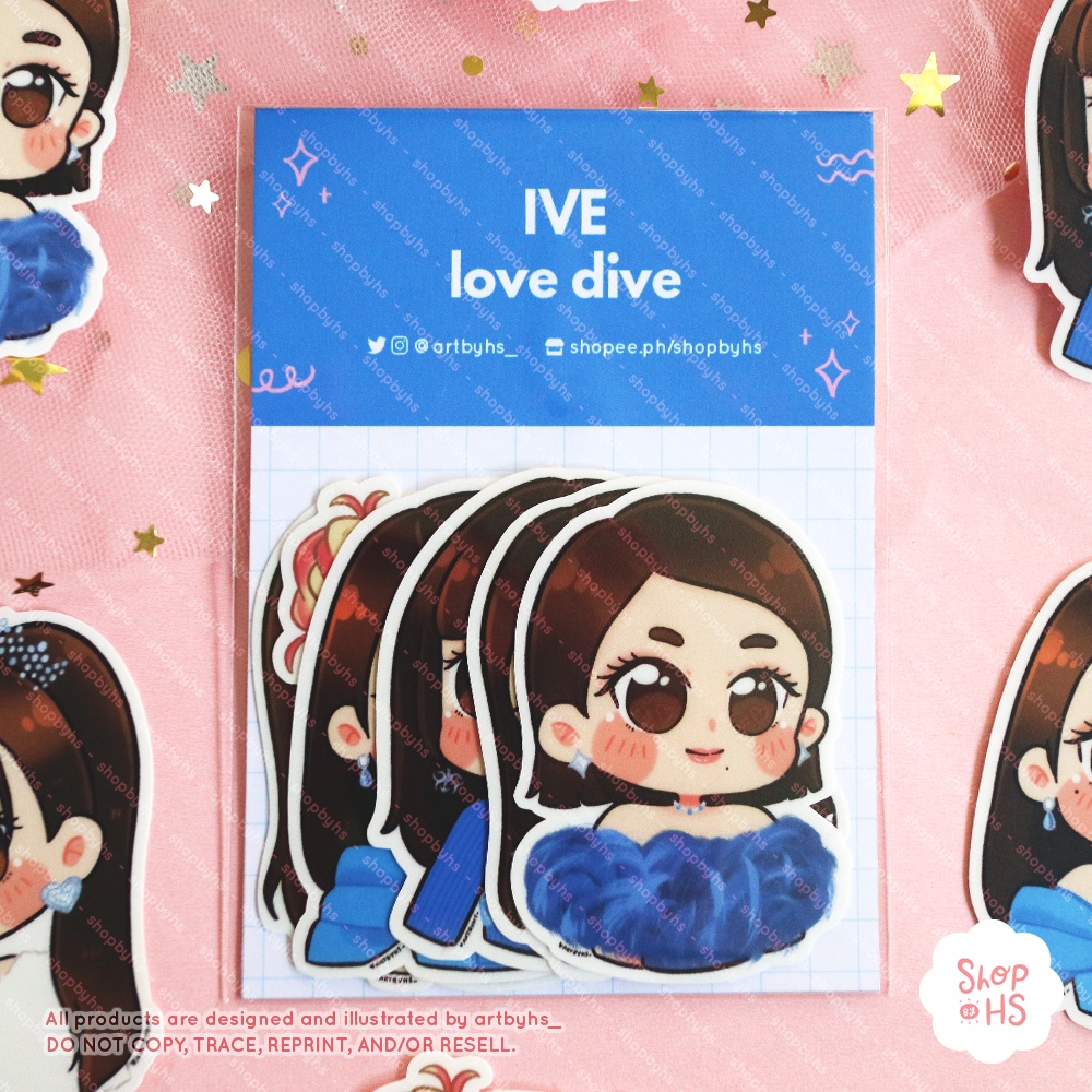IVE Love Dive Fan Art Sticker Set | Shopee Philippines