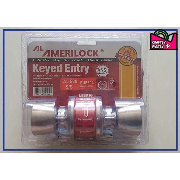 Amerilock Door Knob Keyed Entry Cone Type | Shopee Philippines