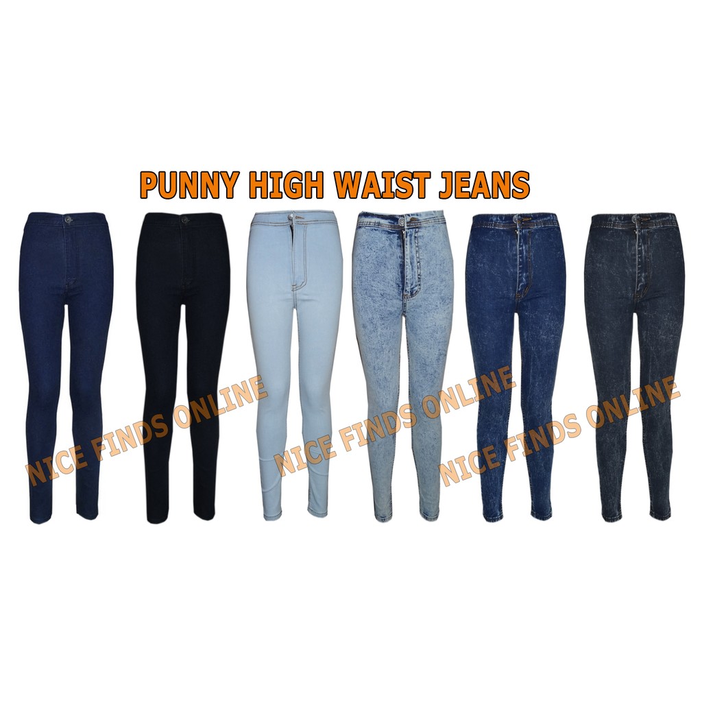 punny jeans high waist