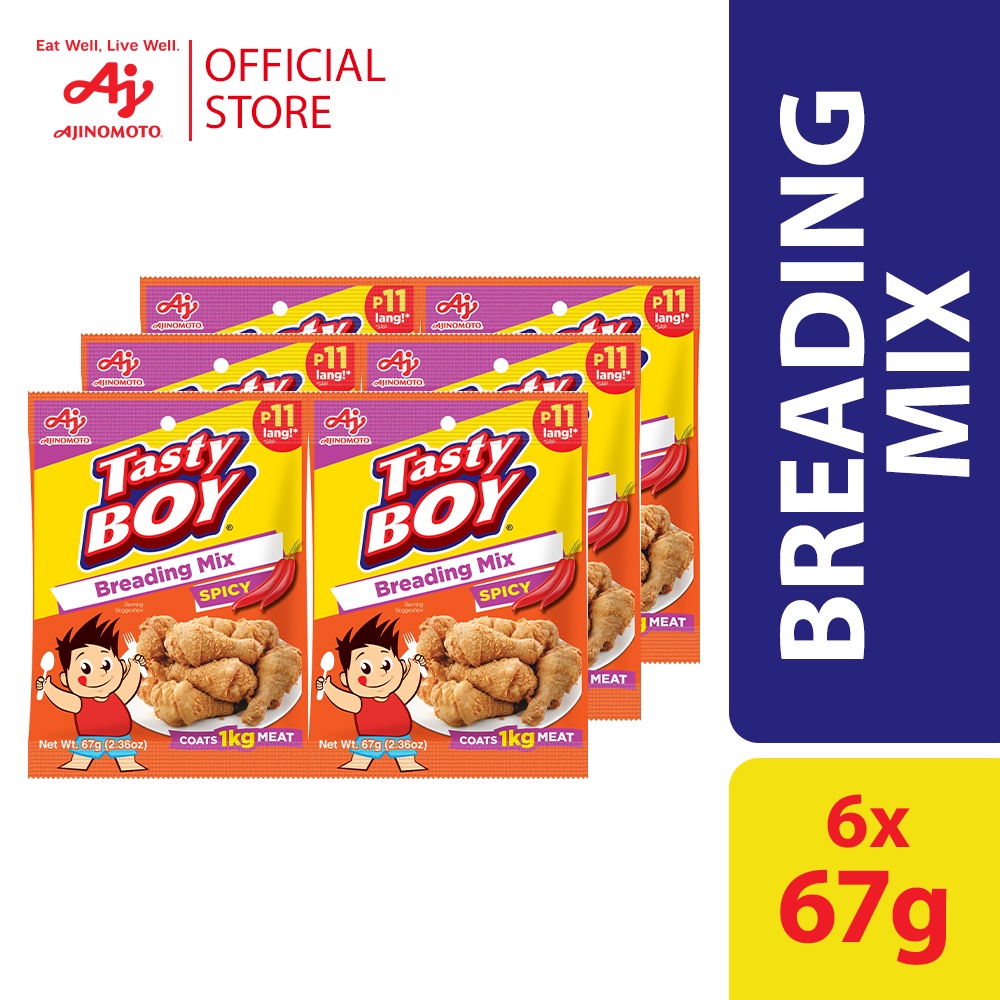 TASTY BOY® Breading Mix Spicy 67g (Pack of 6) Shopee Philippines