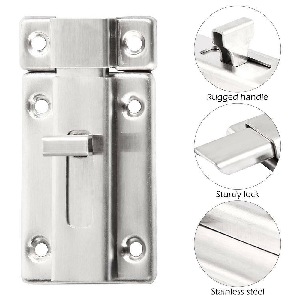 Fityle Bathroom Toilet Shed Door Lock Catch Latch Shed Slide Bolt Stainless Steel Lazada Ph