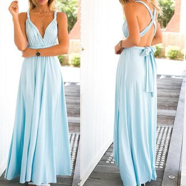 infinity dress powder blue