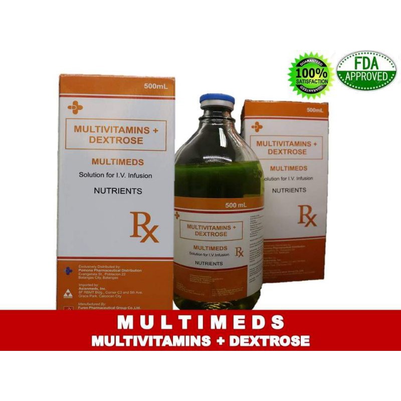 Multivitamins+Dextrose(MULTIMEDS)500ml Shopee Philippines