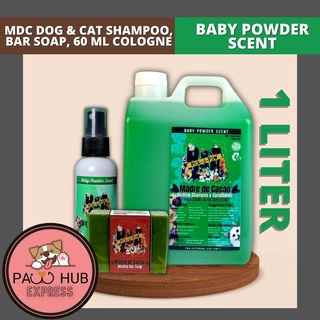 Madre De Cacao Dog Shampoo, Cat Shampoo, Bundle Pack with Bar Soap and Pet Cologne 60 ml