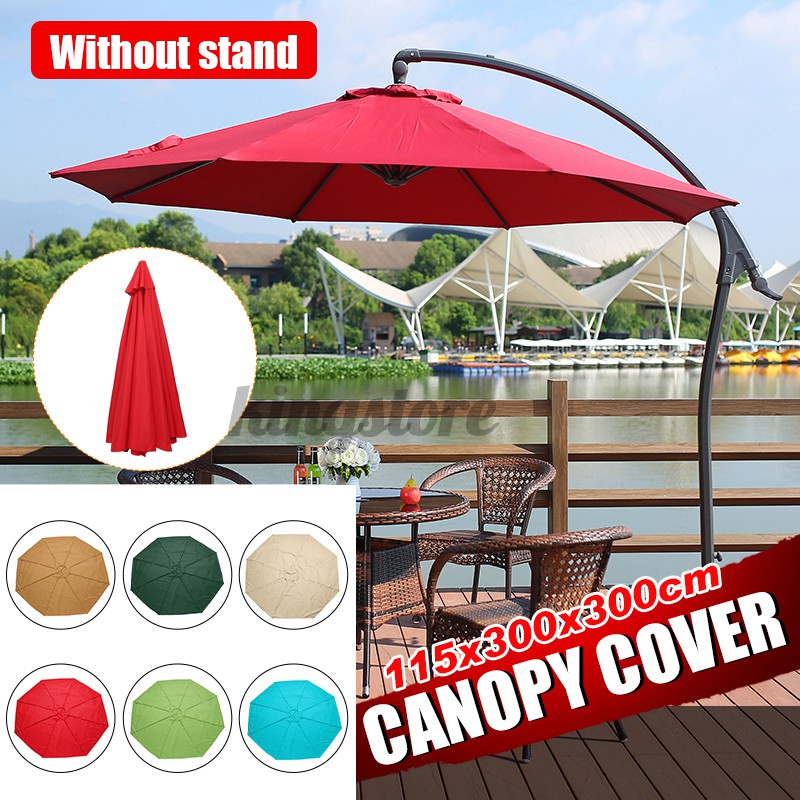 3x3M Replacement Fabric Garden Parasol Canopy Cover Roof For 8 Arm Sun