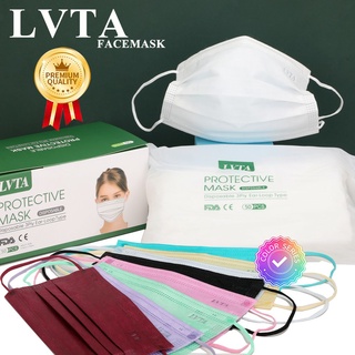 Premium Quality Lvta Mask 50Pcs Per Pack With Box Anti-Bacterial Mouth Mask Non-Woven 3Ply Face Mask