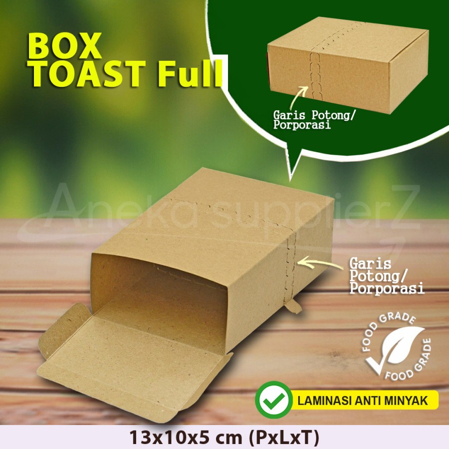 Toast Box Toast Box Toast Box Full Brown KRAFT (50 pcs