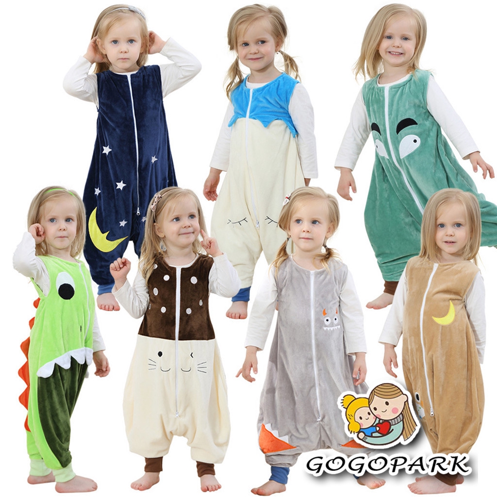 COD Toddler Baby Boys Girls Cartoon Fleece Wearable Blanket Sleep Bag Shopee Philippines