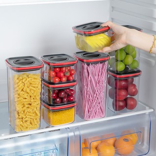 LOCAUPIN Airtight Container Easy Open Lock Lid Dry Food Storage Leak Proof Canister (PET Plastic) #6