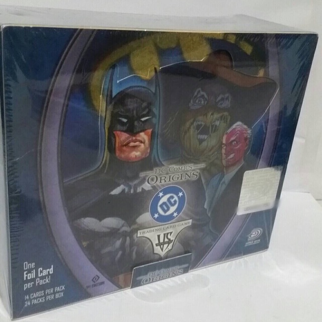 New Booster Box DC Comics Origins Upper Deck Trading Card Game 24 Packs Sealed 