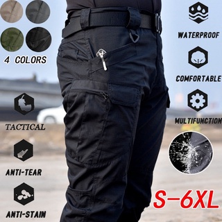 Tactical Cargo Men Pants Outdoor Hiking Trekking Camping Pant Multi Pocket Trouser