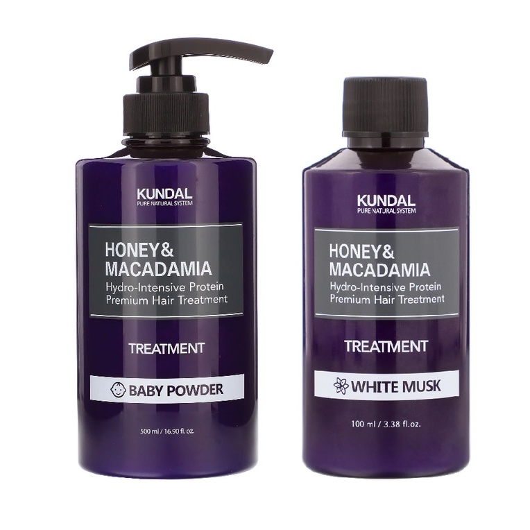 Kundal, Honey & Macadamia, Treatment, White Musk or Baby Powder 100 ml ...