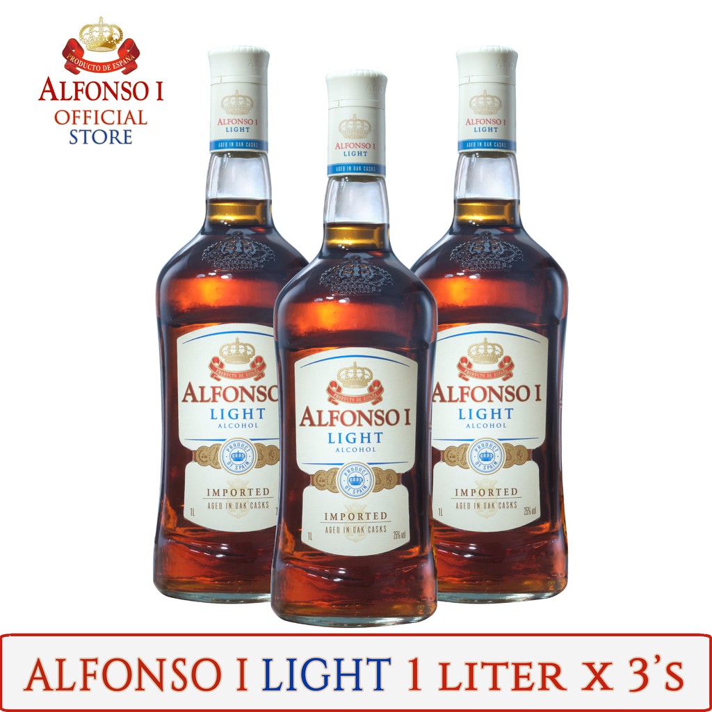 Alfonso Light 1 Liter Brandy In 3s Shopee Philippines