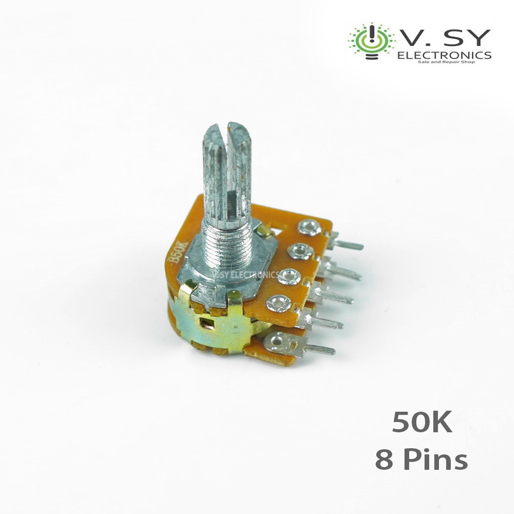 50K 8 Pins Potentiometer Volume Control Stereo B50K 50 K Shopee