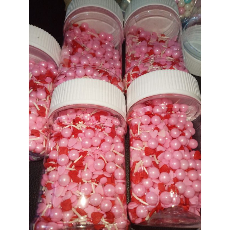 Dragees Candy Sprinkles 100g “Pink Heart” -aj- | Shopee Philippines
